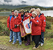 Family Flag flown at Tierra del Fuego
